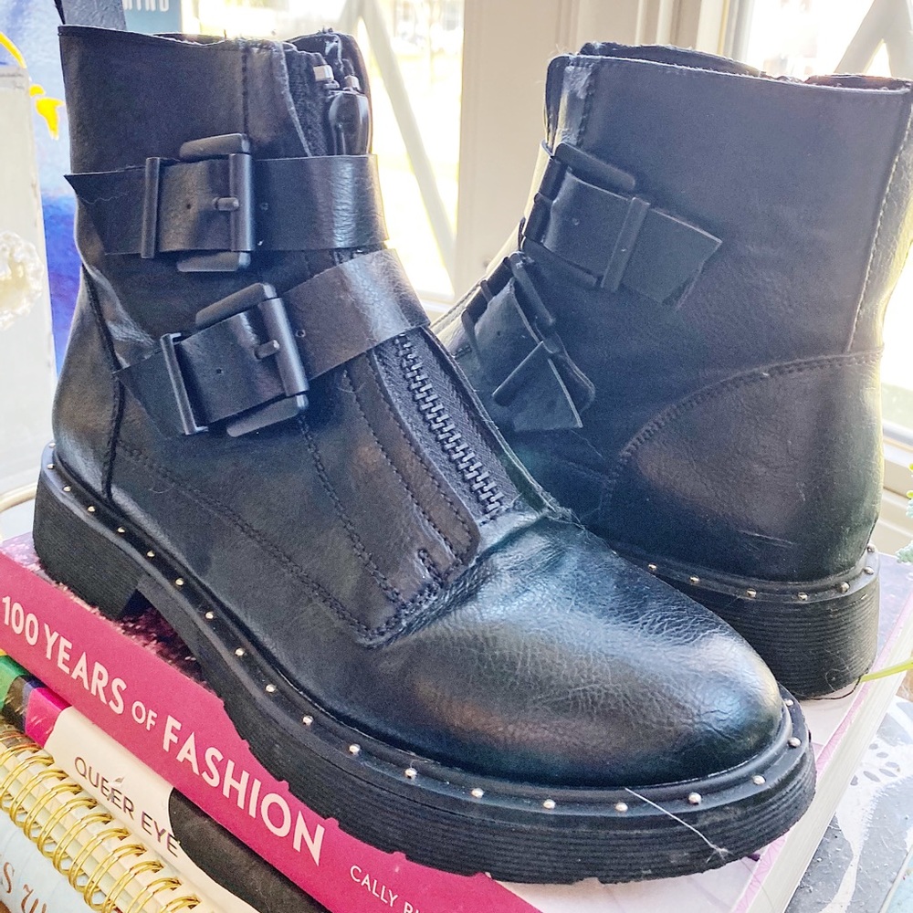 Cameron Black Combat Boot